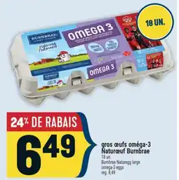 Marché Adonis gros œufs oméga-3 Naturœuf Burnbrae | Burnbrae Naturegg large omega-3 eggs offer