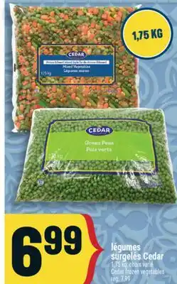 Marché Adonis légumes surgelés Cedar | Cedar frozen vegetables offer