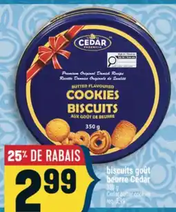 Marché Adonis biscuits goût beurre Cedar | Cedar butter cookies offer