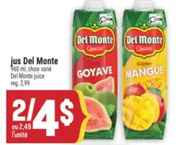 Marché Adonis jus Del Monte | Del Monte juice offer