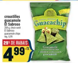 Marché Adonis croustilles guacamole El Sabroso | El Sabroso guacamole chips offer
