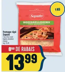 Marché Adonis FROMAGE RÂPÉ SAPUTO | SAPUTO SHREDDED CHEESE offer
