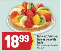 Marché Adonis tarte aux fruits ou fraises ou petits fruits offer