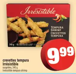 Super C crevettes tempura Irrésistible | Irrésistible tempura shrimp offer