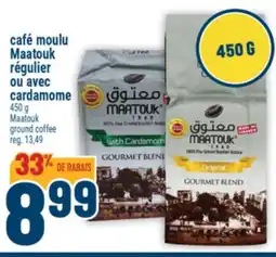 Marché Adonis café moulu Maatouk régulier ou avec cardamome offer