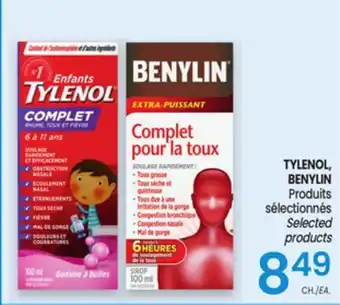 Uniprix TYLENOL, BENYLIN Produits sélectionnés /Selected products offer