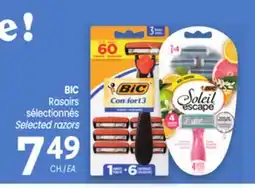 Uniprix BIC Rasoirs sélectionnés /Selected razors offer