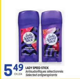 Uniprix LADY SPEED STICK Antisudorifiques sélectionnés /Selected antiperspirants offer