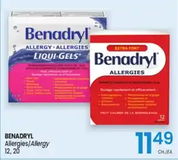Uniprix BENADRYL Allergies/Allergy offer
