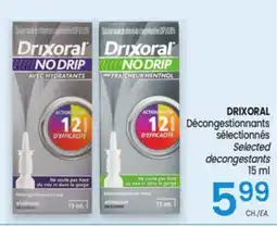 Uniprix DRIXORAL Décongestionnants sélectionnés / Selected decongestants offer