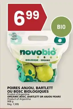 Rachelle-Bery Grocery ORGANIC BOSC, BARTLETT OR ANJOU PEARS offer