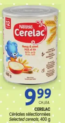 Uniprix CERELAC Céréales sélectionnées /Selected cereals offer