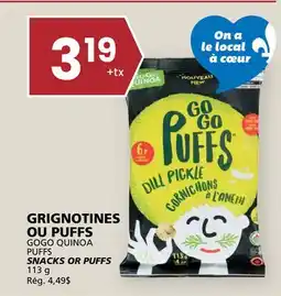 Rachelle-Bery Grocery GOGO QUINOA PUFFS SNACKS OR PUFFS offer