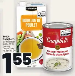 Metro SOUPE OU BOUILLON CAMPBELL'S | CAMPBELL'S SOUP OR BROTH offer