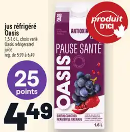 Metro JUS RÉFRIGÉRÉ OASIS | OASIS REFRIGERATED JUICE offer