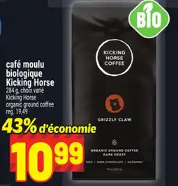 Metro CAFÉ MOULU BIOLOGIQUE KICKING HORSE | KICKING HORSE ORGANIC GROUND COFFEE offer
