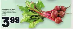 Metro BETTERAVES EN BOTTE | TOP BEETS offer