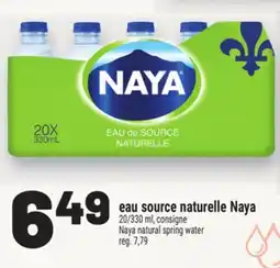 Metro EAU SOURCE NATURELLE NAYA | NAYA NATURAL SPRING WATER offer