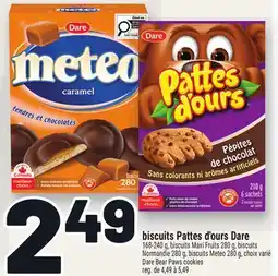 Metro BISCUITS PATTES D'OURS DARE | DARE BEAR PAWS COOKIES offer
