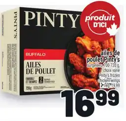 Metro AILES DE POULET PINTY'S | PINTY'S FROZEN CHICKEN WINGS offer