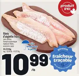 Metro FILETS D'AIGLEFIN FRAIS | HADDOCK FILLETS, ECONOMIC PACK offer