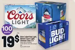 Metro BIÈRE LABATT BUD LIGHT, MOLSON COORS LIGHT, SLEEMAN CLEAR 2.0 | BEER offer
