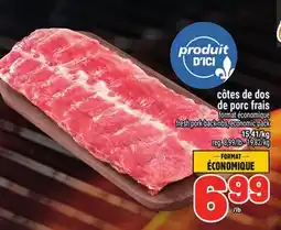 Metro CÔTES DE DOS DE PORC FRAIS EN FORMAT ÉCONOMIQUE | FRESH PORK BACK RIBS VALUE PACK offer