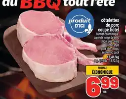 Metro CÔTELETTES DE PORC COUPÉ HÔTEL | HOTEL STYLE PORK LOIN CHOPS offer