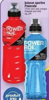 Metro BOISSON SPORTIVE POWERADE | POWERADE SPORT DRINK offer