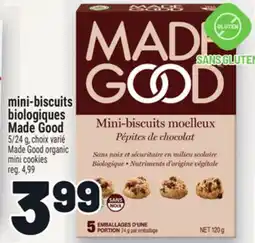 Metro MINI-BISCUITS BIOLOGIQUES MADE GOOD | MADE GOOD ORGANIC MINI COOKIES offer