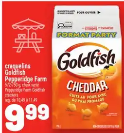 Metro CRAQUELINS GOLDFISH PEPPERIDGE FARM | PEPPERIDGE FARM GOLDFISH CRACKERS offer