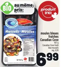 Metro MOULES BLEUES FRAÎCHES CANADIAN COVE offer