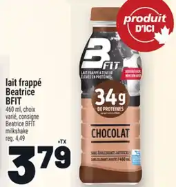 Metro LAIT FRAPPÉ BEATRICE BFIT offer