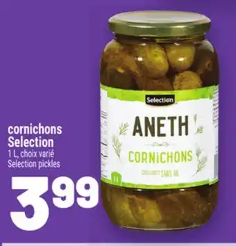 Metro CORNICHONS SELECTION | SELECTION PICKLES offer