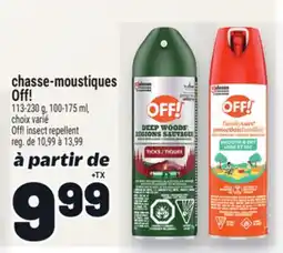 Metro CHASSE-MOUSTIQUES OFF! | OFF! INSECT REPELLENT offer