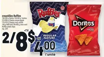 Metro CROUSTILLES RUFFLES | RUFFLES POTATO CHIPS offer