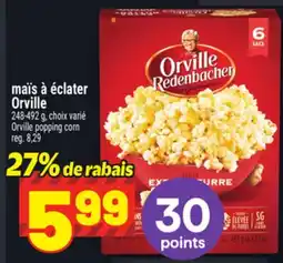Metro MAÏS À ÉCLATER ORVILLE | ORVILLE POPPING CORN offer