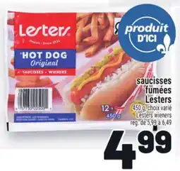 Metro SAUCISSES FUMÉES LESTERS | LESTERS WIENERS offer