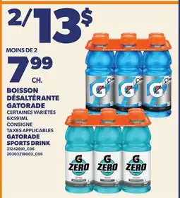 Provigo BOISSON DÉSALTÉRANTE GATORADE, 6X591ML | GATORADE SPORTS DRINK offer