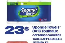Provigo SPONGETOWELS , 8-16 ROULEAUX offer