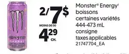 Provigo MONSTER ENERGY† BOISSONS offer