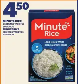 Provigo MINUTE RICE, 600/700 G offer