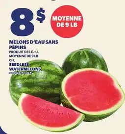 Provigo MELONS D'EAU SANS PÉPINS,9 LB | SEEDLESS WATERMELONS offer