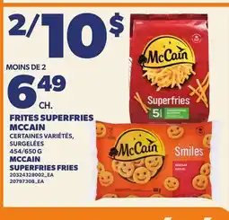 Provigo FRITES SUPERFRIES MCCAIN, 454/650 G | MCCAIN SUPERFRIES FRIES offer