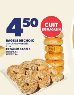 Provigo BAGELS DE CHOIX, 6 UN. | PREMIUM BAGELS offer