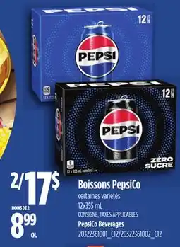 Provigo BOISSONS PEPSICO, 12X355 ML | PEPSICO BEVERAGES offer