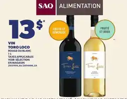 Provigo VIN TORO LOCO offer