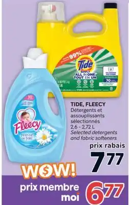 Brunet TIDE, FLEECY Détergents et assouplissants sélectionnés offer