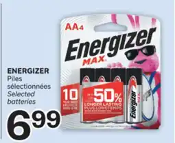 Brunet ENERGIZER Piles sélectionnées offer