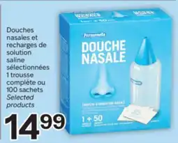 Brunet Douches nasales et recharges de solution saline sélectionnées 1trousse complète ou 100sachets offer